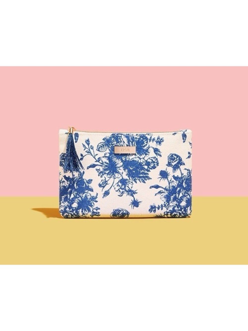 Vintage Floral Print Makeup Bag Clutch Wallet Travel Organizer Pencil Case NEW